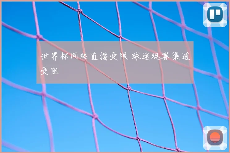 世界杯网络直播受限 球迷观赛渠道受阻
